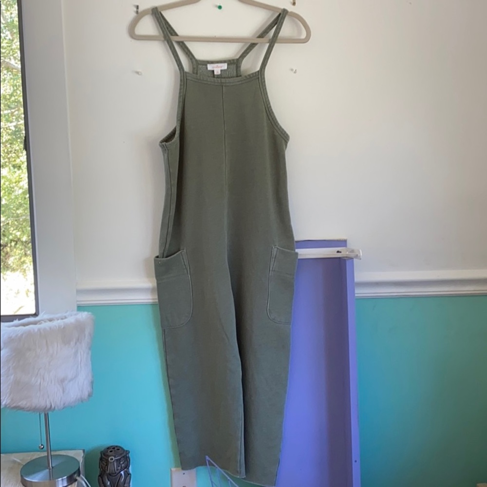 Colsie olive green jumpsuit (brand new)